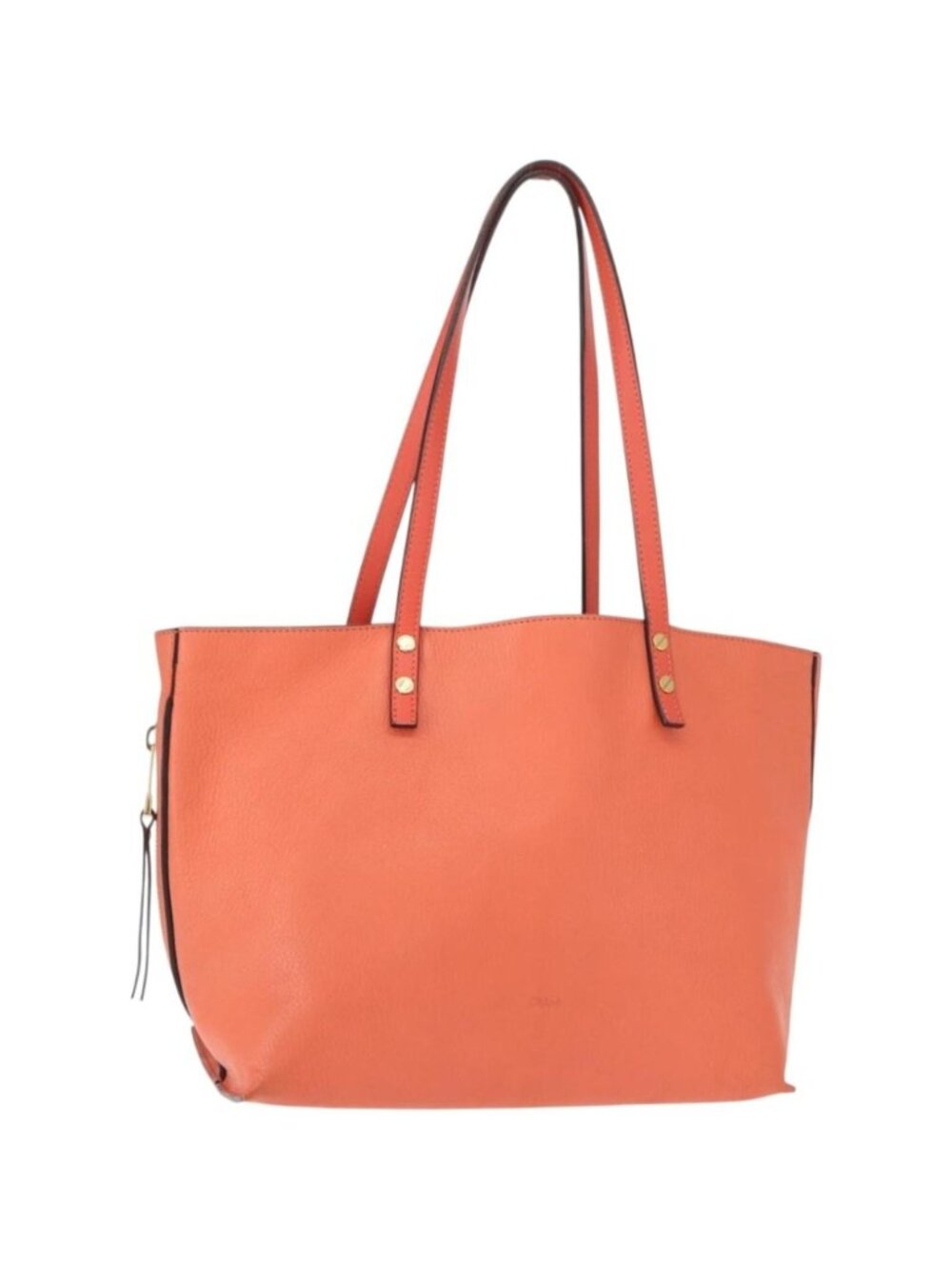 Chloe Dylan Tote Bag Leather Gold salmon pink